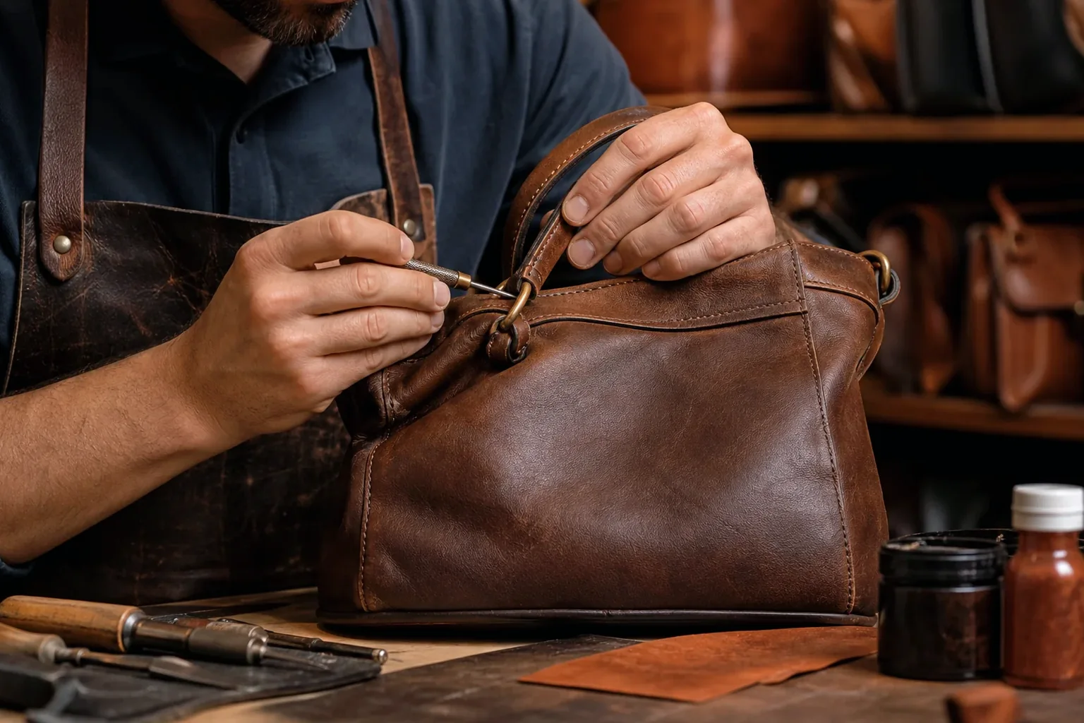 Reforma de bolsas de couro em João Pessoa